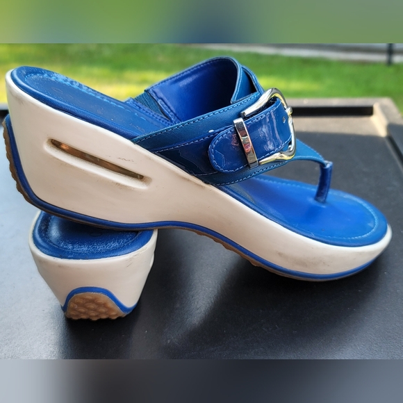 Cole Haan vintage Nike Air Sandals Wmns 6 Blue - Picture 9 of 10